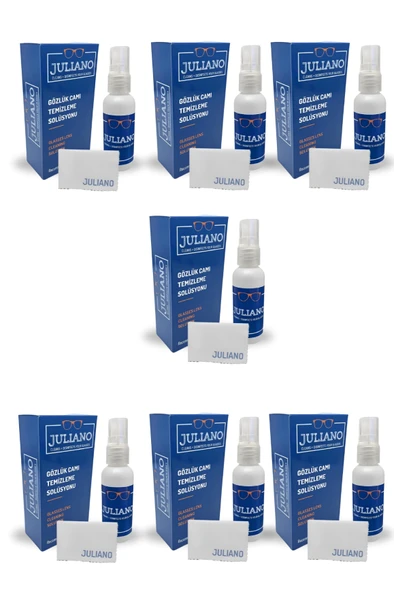 Juliano 7 Adet Gözlük Temizleme Antistatik Solusyon Sprey  Set ürün görseli