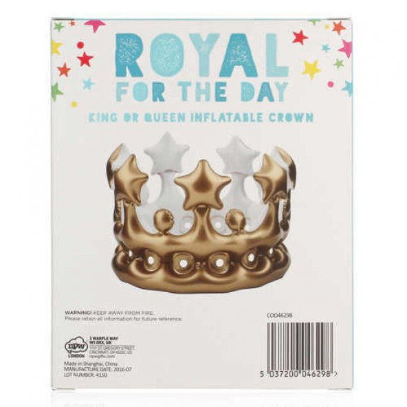 Şişme Kral & Kraliçe Tacı - Royal For The Day - 4