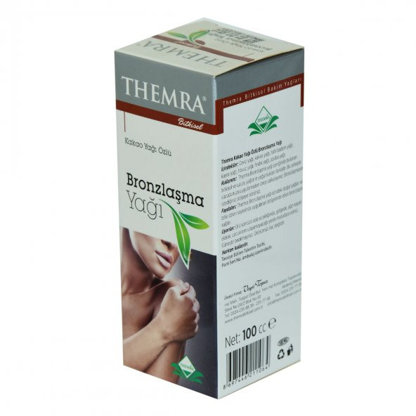 Themra Bitkisel Kakao Yağı Özlü Bronzlaşma Yağı 100 cc - 3