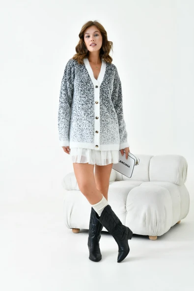 FTZ Women Kadın Geçişli Hırka  Ekru 20941 ürün görseli