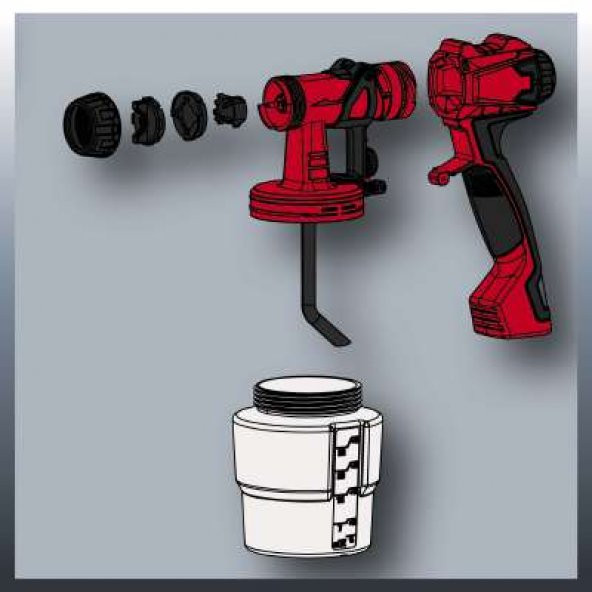 Einhell Tc-Sy 600 S Elektrikli Sprey Boya Tabancası Sistemi - 4