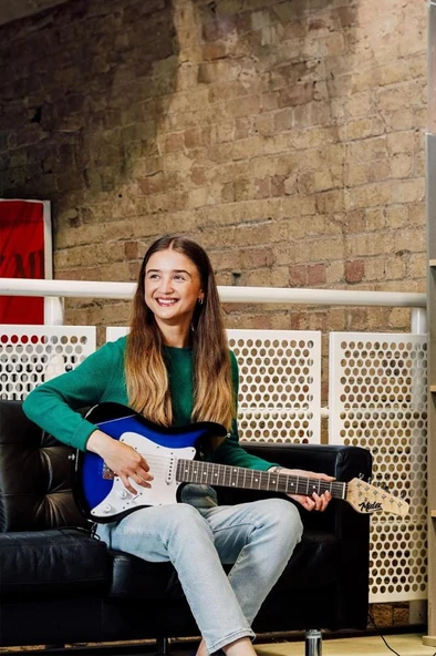 Midex CEG-36BL 8-12 Yaş Çocuklar İçin Amfili Full 3/4 36 İnç Elektro Gitar Seti Blue - Resim 3