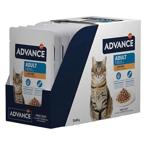 Advance Cat Adult Chicken Wet Pouch 85grx12 Skt: 04/2025