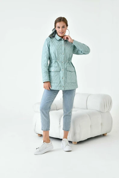 Ftz Women Kadın Kapitoneli Kap Mint 30628