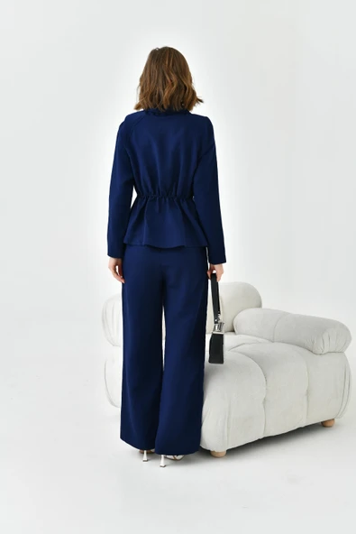 FTZ Women Kadın Pantolonlu Takım  Lacivert 30727 - Resim 7