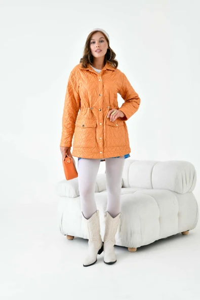 FTZ Women Kadın Kapitoneli Kap  Hardal 30628