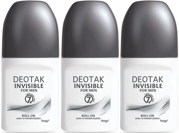 Deotak Roll-On 35ML Invısıble (Formen/Erkek) (3 Lü Set)