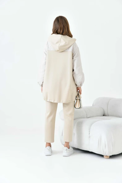 FTZ Women Kadın Oysho Takım  Beige 30937 - Resim 7