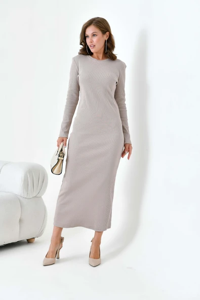 FTZ Women Kadın Kaşkorse Elbise  Taş 30901 ürün görseli