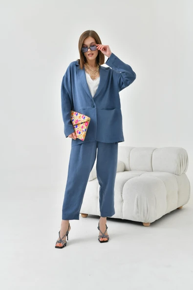 FTZ Women Kadın Begonya Ceketli Takım  İndigo 30777 ürün görseli