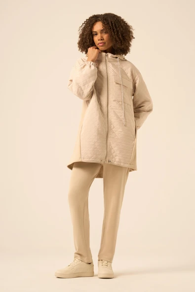 FTZ Women Kadın Oysho Takım  Beige 30937 - Resim 5