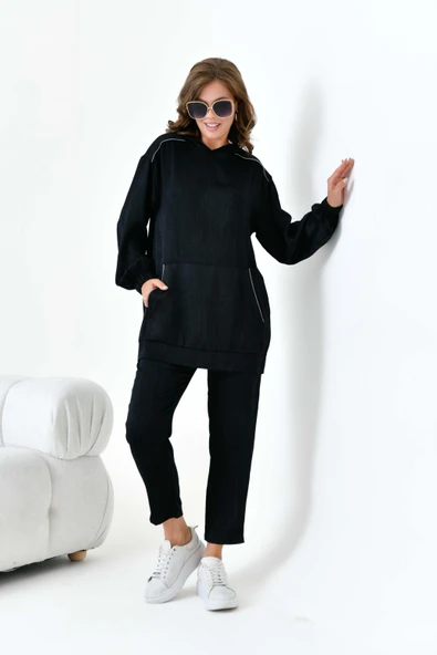 FTZ Women Kadın Modal Takım  Siyah 30878