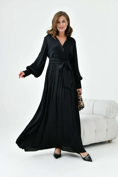 FTZ Women Kadın Elbise  Siyah 30880 - Resim 2