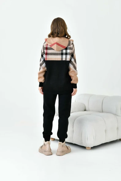 FTZ Women Kadın İkili Triko Takım  Siyah 20696 - Resim 7