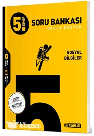 HIZ 5.SINIF SOSYAL BİLGİLER SORU BANKASI OKULA DESTEK ürün görseli