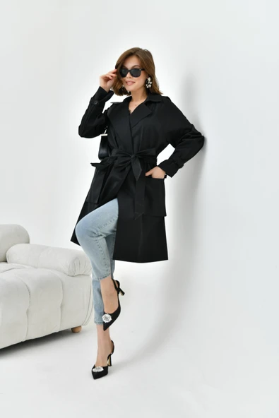 FTZ Women Kadın Paraşüt Kap  Siyah 30745 ürün görseli