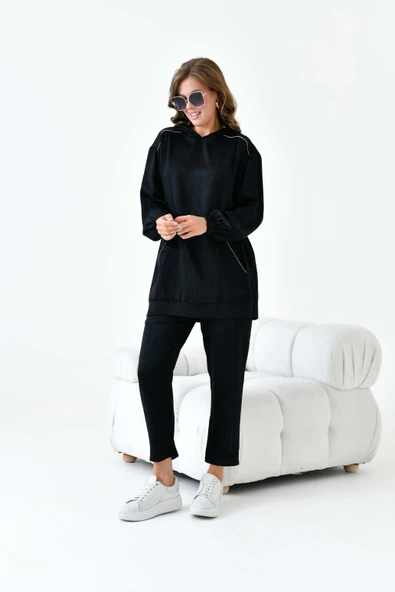 FTZ Women Kadın Modal Takım  Siyah 30878 - 6