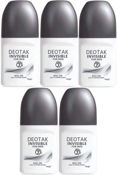 Deotak Roll-On 35ML Invısıble (Formen/Erkek) (5 Li Set)