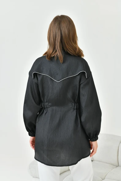 FTZ Women Kadın Organze Cap  Siyah 30854 - Resim 7