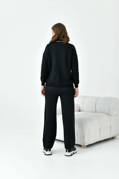 FTZ Women Kadın Çizgili İkili Takım  Siyah 20664 - 7