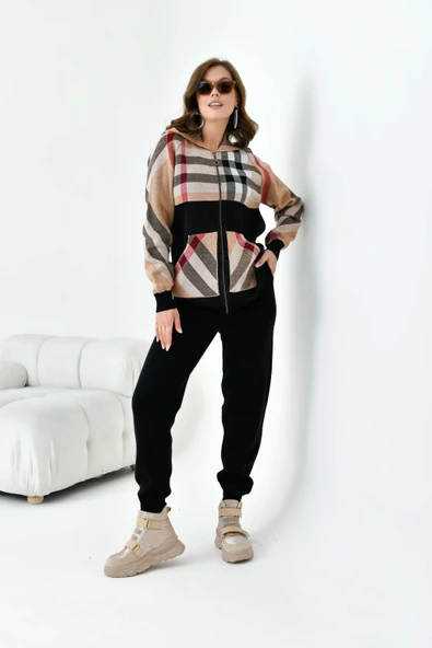 FTZ Women Kadın İkili Triko Takım  Siyah 20696 ürün görseli