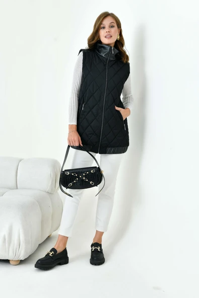 FTZ Women Kadın Kapitone Yelek  Siyah 30965 ürün görseli