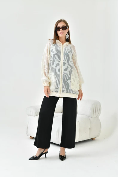 FTZ Women Kadın Kesme Jakar Cap  Beige 30845