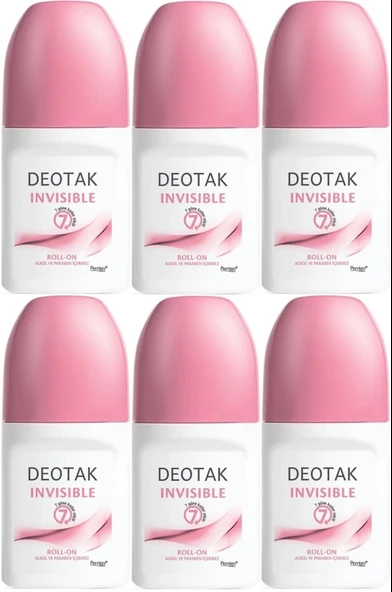 Deotak Roll-On 35ML Invısıble (Women/Kadın) (6 Lı Set)