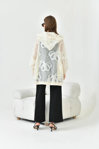 FTZ Women Kadın Kesme Jakar Cap  Beige 30845 - 7