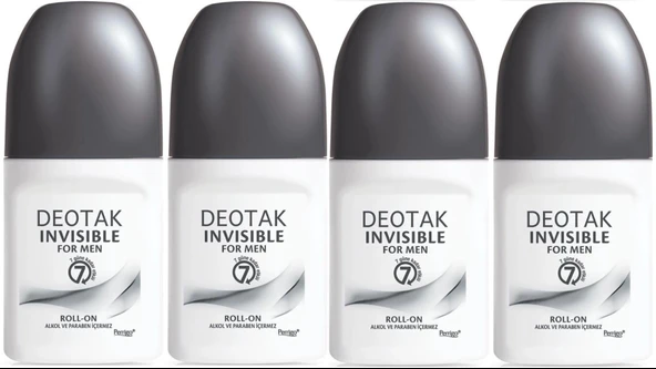 Deotak Roll-On 35ML Invısıble (Formen/Erkek) (4 Lü Set)