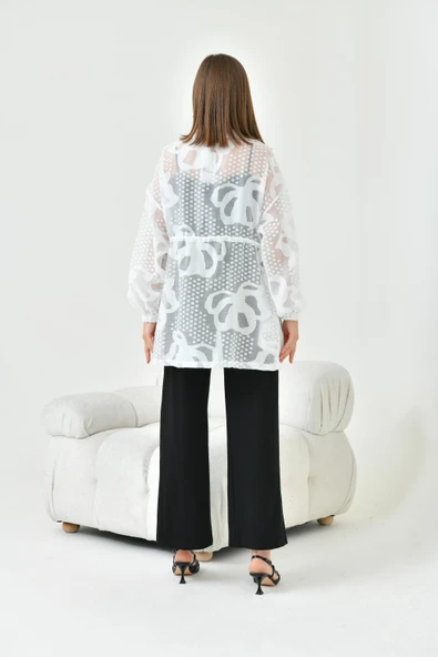 FTZ Women Kadın Jakar Cap  Ekru 30840 - Resim 7