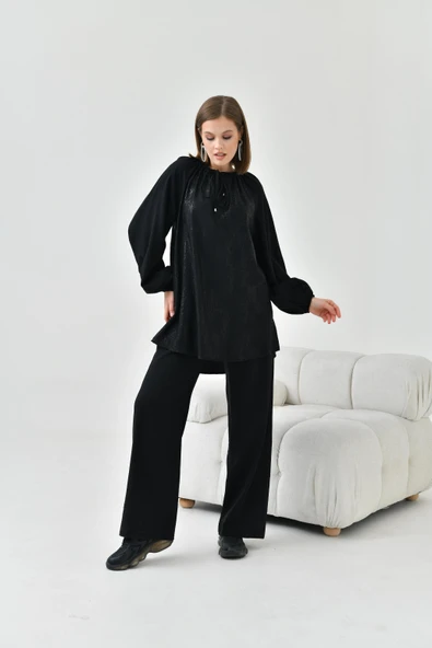 FTZ Women Kadın Varak Takım  Siyah 30806 - Resim 2