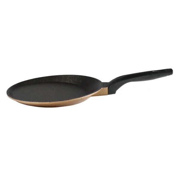Serenk Fun Cooking Defne Alüminyum Döküm PFOA içermeyen Granit Kaplama Sarı Renk Krep Tavası, 22 cm ürün görseli