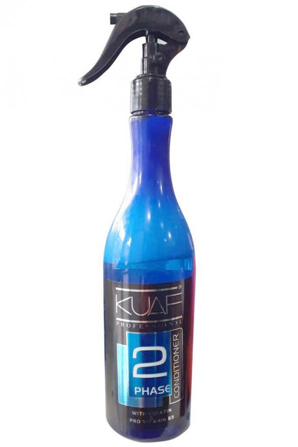 Kuaf Conditioner Çift Fazlı Fön Suyu 400 Ml.-Keratin ve Pro Vitamin B5-Mavi
