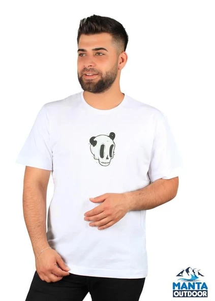 Manta MNT 2307-1 Kuru Kafa Baskılı Erkek T-Shirt ürün görseli 1
