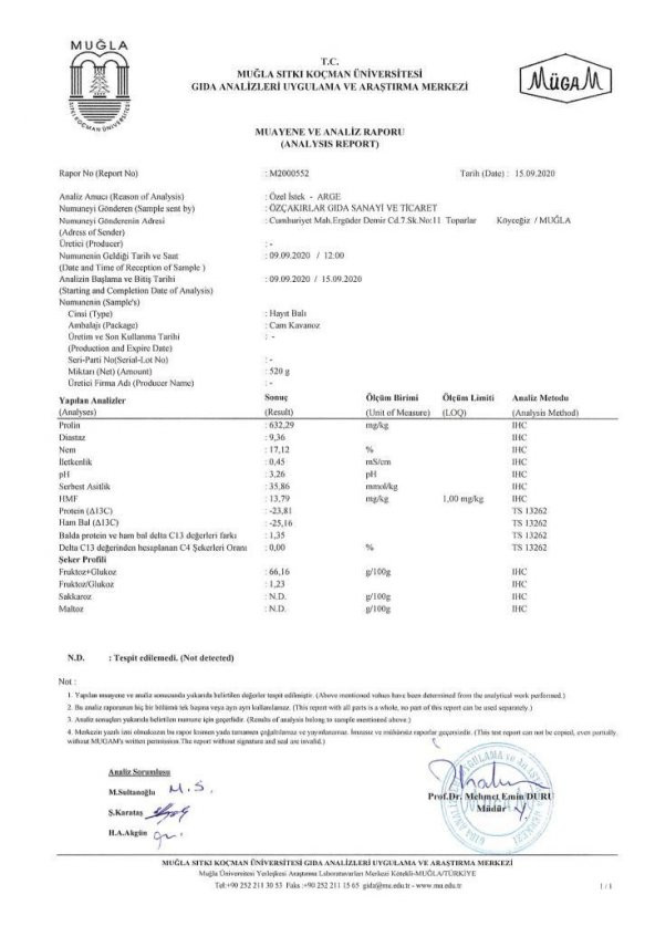 Kb Köyceğiz Balı Hayıt Balı 450 G Cam Kavanoz - 8