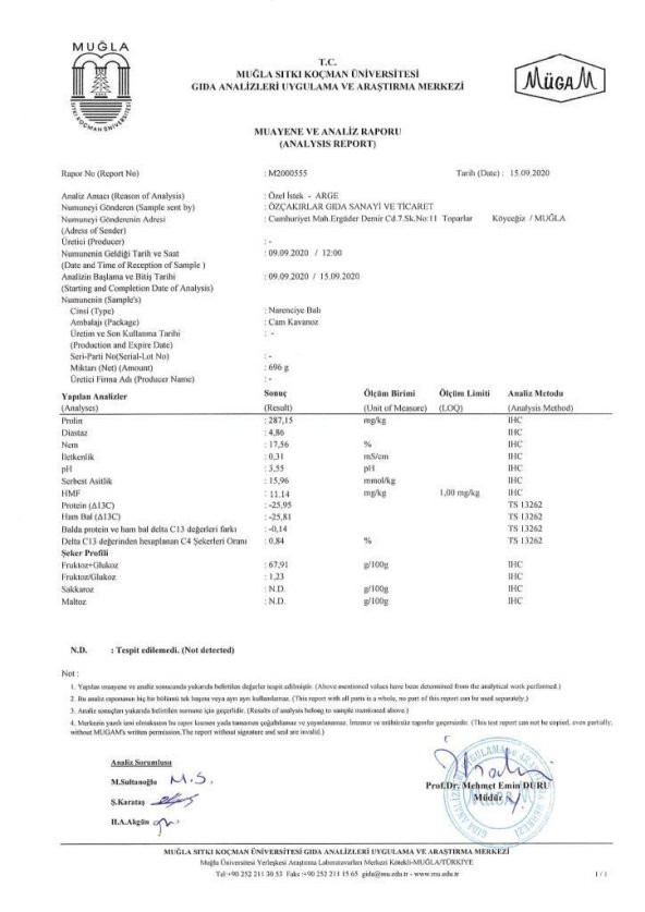 Kb Köyceğiz Balı Narenciye Balı 250 G Cam Kavanoz - 8