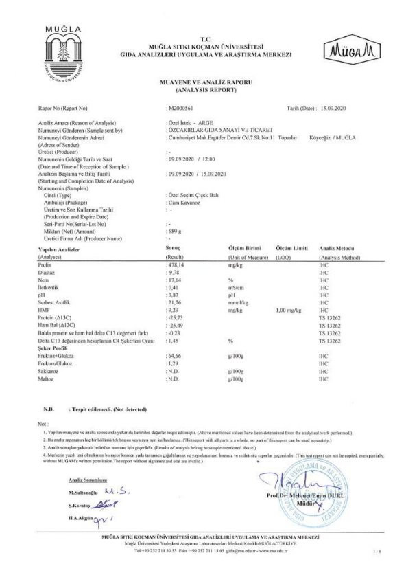Kb Köyceğiz Balı Özel Seçim Çiçek Balı 250 G Cam Kavanoz - 8