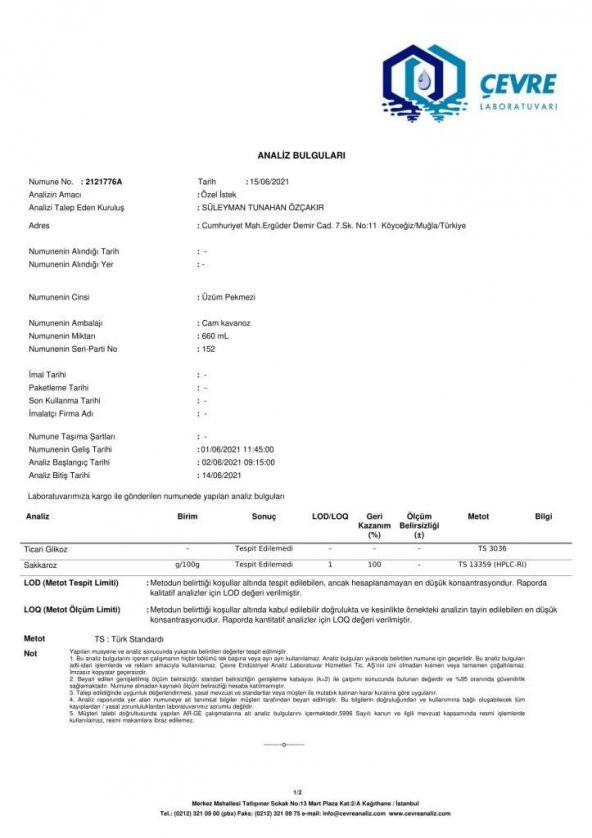 Kb Köyceğiz Yöresel Üzüm Pekmezi 800 G Cam Kavanoz - 2