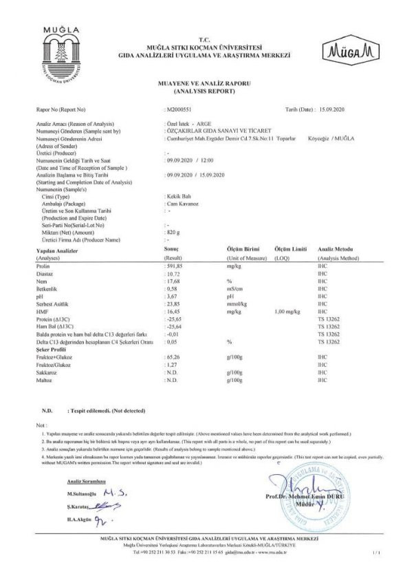 Kb Köyceğiz Balı Kekik Balı 850 G Cam Kavanoz - 8