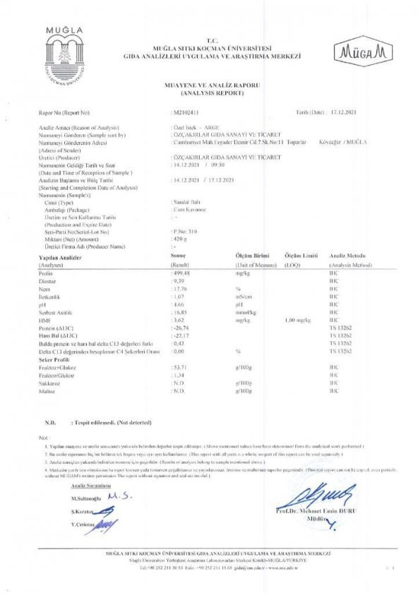 Kb Köyceğiz Balı Sandal Balı 330 G Cam Kavanoz - 7