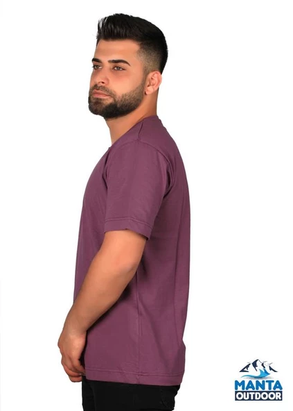 Manta MNT 2307-1 Kuru Kafa Baskılı Erkek T-Shirt - Resim 2