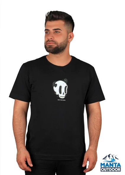 Manta MNT 2307-1 Kuru Kafa Baskılı Erkek T-Shirt - Resim 2