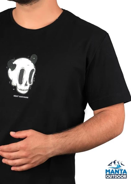 Manta MNT 2307-1 Kuru Kafa Baskılı Erkek T-Shirt - Resim 6