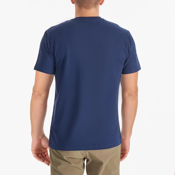 Columbia Cs0282 Csc M Basic Sm Logo Brushed Ss Tee Erkek T-Shirt - Resim 2