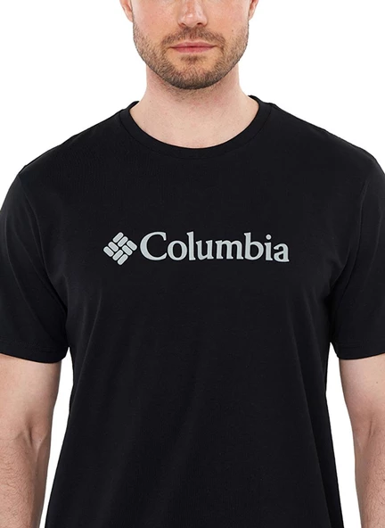 Columbia Cs0287 Csc M Basic Big Logo Brushed Ss Tee Erkek T-Shirt - Resim 5
