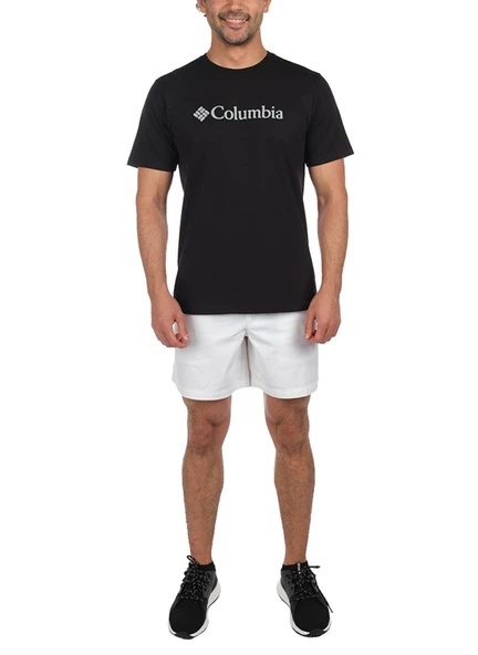 Columbia Cs0287 Csc M Basic Big Logo Brushed Ss Tee Erkek T-Shirt - Resim 6
