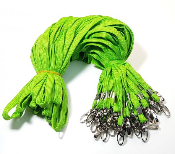 Office Force Metal Akrep Kancalı Yeşil Kart Askı İpi 50li - 2