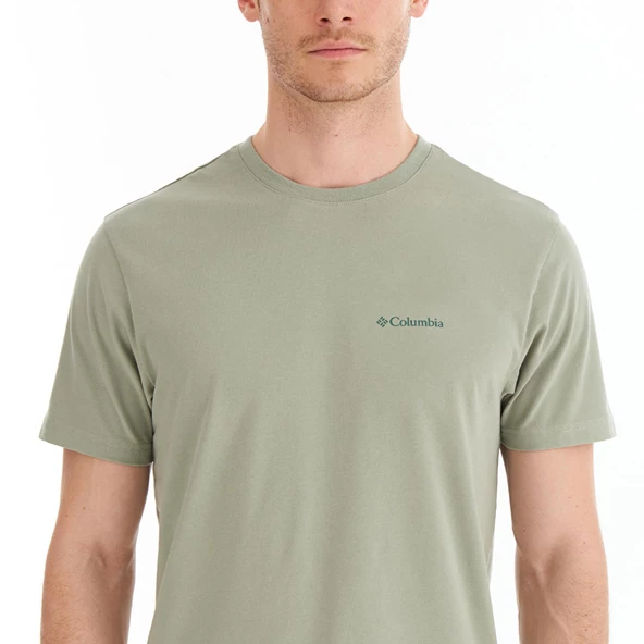 Columbia Cs0282 Csc M Basic Sm Logo Brushed Ss Tee Erkek T-Shirt - 4