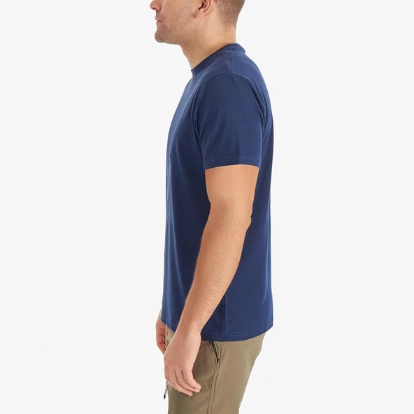 Columbia Cs0282 Csc M Basic Sm Logo Brushed Ss Tee Erkek T-Shirt - Resim 3